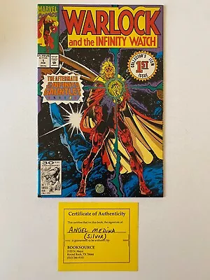 Warlock And The Infinity Watch 1 Marvel Comics 1991 Signed By Angel Medina • $28