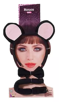 Black Mouse Headband Costume Accessory Set One Size • $12.99
