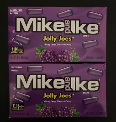 Mike And Ike JOLLY JOES GRAPE Chewy Candy- THEATRE BOX SIZE- {LOT OF 2 BOXES} • $12.85