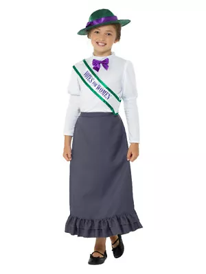 £18.22 • Buy Victorian Suffragette Costume, Grey
