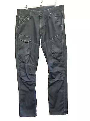 G-Star Mens General 5620 Tapered Black 33  Waist Button Fly • $54.95