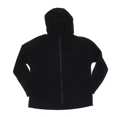 Mondetta Women's Cozy Fleece Hooded Full Zip Jacket - Black - Size XL • $19.59