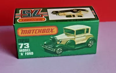 Matchbox Superfast No.73c Ford Model 'a' Car Replica Display/storage Box Only • £4.49