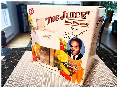 OJ Simpson  The Juice  Juice Extractor Never Used Rare Vintage Item • $125