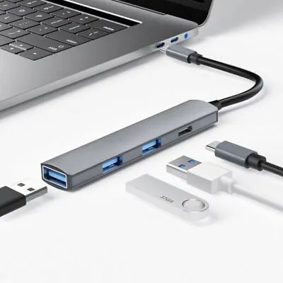 Adapter USB C HUB Type C 4 Port High Speed Multi USB Splitter PC Laptop Macbook • $4.45