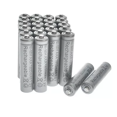 24pcs NIMH Battery 1.2V AAA 3A 1800mAh Rechargeable Batteries CA • $15.52