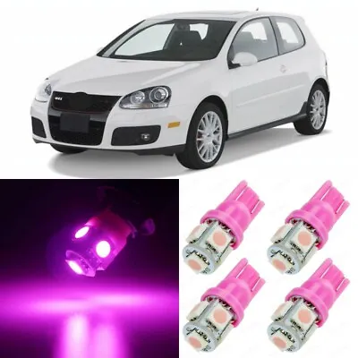 14 X Pink Interior LED Lights Package For 2006 - 2009 Volkswagen VW Golf GTi MK5 • $15.99