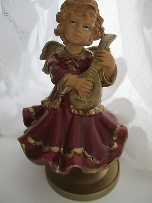 Angel Music Box Rotating Angel Plays Christmas Song + Matching Wine Bottle Sac • $14.99