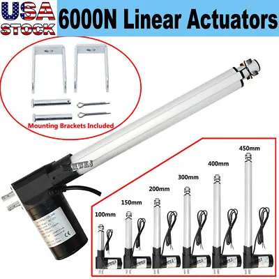 Linear Actuator 12V Electric Motor 6000N Max Lift IP54 Water-proof Heavy Duty CL • $53.99