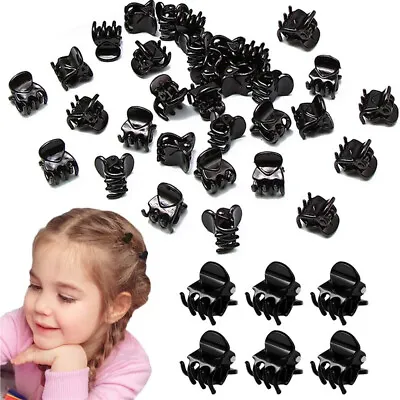 15PCS Girls Ladies 1cm Mini Hair Clips Jaw Claw Grip Butterfly Hairclip Styling • £2.73