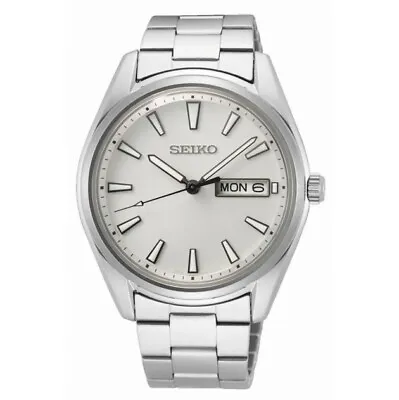 $85 • Buy Seiko Essentials Quartz Silver Dial Men's Watch SUR339P1 - SAPPHIRE CRYSTAL