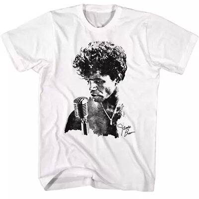 $23.22 • Buy James Brown Microphone White T-Shirt