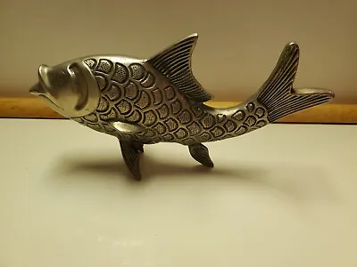 Brass/copper?  Metal Fish Sculpture Decor ~ 7  Long • $30