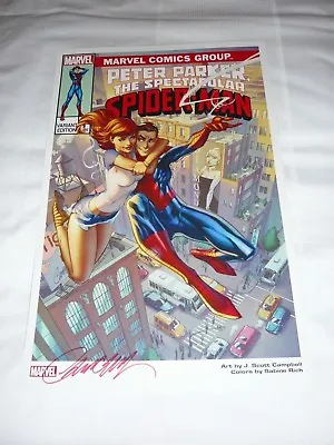 £49.10 • Buy 2018 SDCC PETER PARKER & MJ ART PRINT SIGNED EDITION BY J SCOTT CAMPBELL 11x17