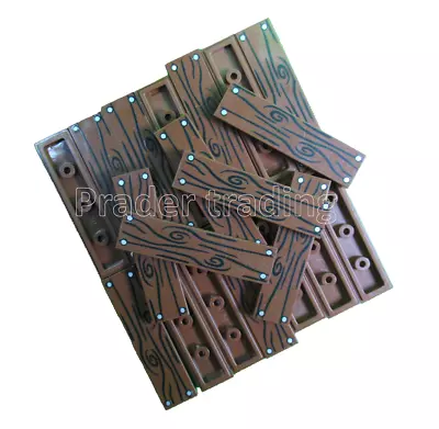 50x Tile Red Brown 1x4 Printed Wood 4 Nails For Tables Stairs Clamping Blocks • £12.42