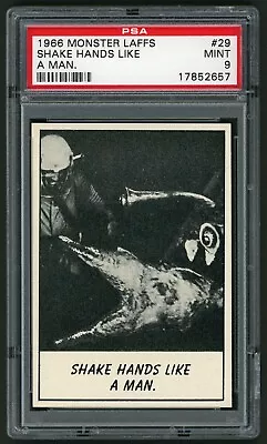 1966 Topps Monster Laffs #29 Shake Hands Like A Man PSA 9 • $54.89