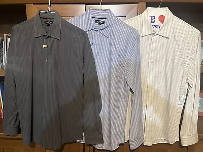 (3)Men’s Apt. 9 Long Sleeve Button Down Dress Shirts - Lot Size Large • $4.99