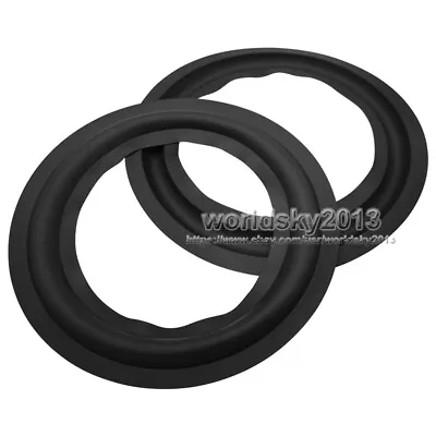 2x 5.5  Inch 143mm Speaker Rubber Edge Bass Surround Circle Woofer Folding Ring • $4.96