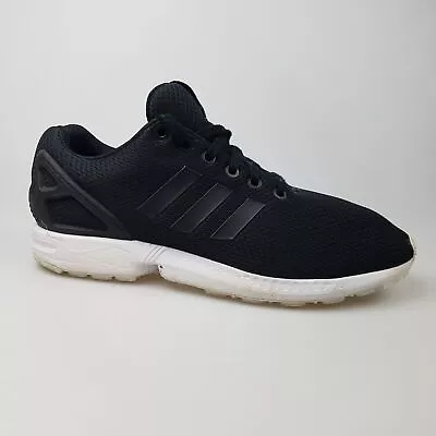 Men's ADIDAS 'ZX Flux' Sz 8 US Runners Shoes Black White | 3+ Extra 10% Off • $45.49