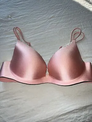 Victoria Secret Angels Secret Embrace Pink Lace Bra 34C Underwire Push Up • $22