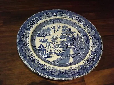 Antique Pinder Bourne & Hope Blue & White Plate - Willow • £45