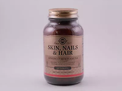 Solgar Skin Nails & Hair Advanced MSM Formula Tablets • $11.84