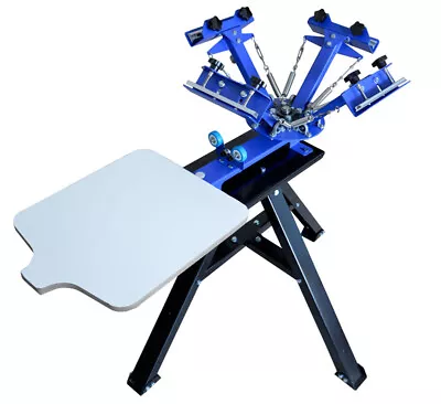 4 Color 1 Station Screen Printing Press Machine With Metal Holder Shirt Printer • $271.66