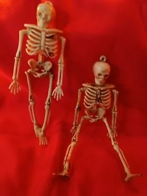 6   Miniature Skeletons - Jointed - LOT OF 2 • $3.99