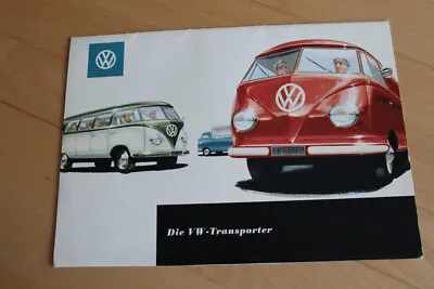 Original 1950s VW Volkswagen T1 Samba Bus Transporter Brochure Catalog • $154.23