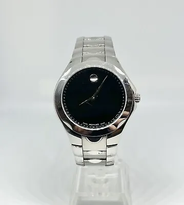 Movado 84 G1 1853 40mm Black Dial Stainless Steel Men's Watch • $199