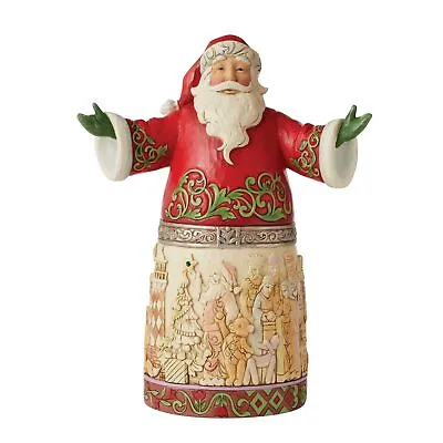 $25 • Buy Enesco Jim Shore Heartwood Creek 20th Anniversary Santa Figurine 12.2 Inch