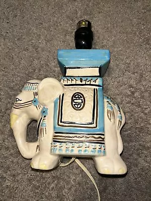 RARE Vintage Elephant Porcelain/Ceramic Oriental Lamp! QUALITY! TESTED! • $29.99