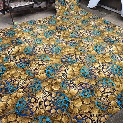 £195 • Buy Vintage Retro 1960s / 70s Large Floor Carpet Rug Design Midcentury 70s Rya Style