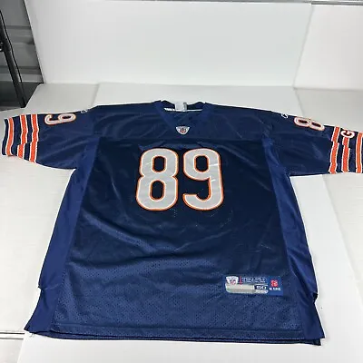 Y2K Reebok NFL Chicago Bears Mike Ditka 89 Stitch Football Jersey Large Blue • $49.99