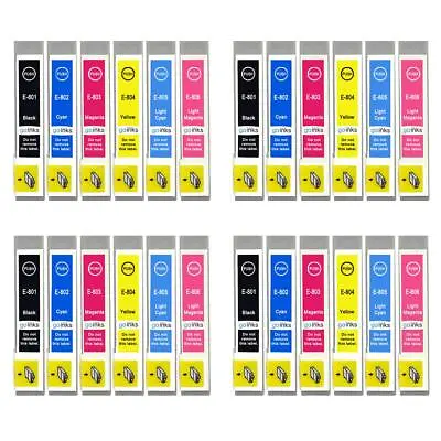 £43.90 • Buy 24 Ink Cartridges (Set) For Epson Stylus Photo PX650, PX730WD, R265, RX585