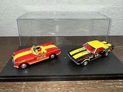 Matchbox Collectables Dinky 1968 Chevrolet Camaro & 1953 Corvette + Case 1:43 • $26.15