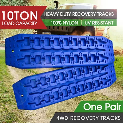 10T Pair Recovery Tracks Sand Track 2pc Sand / Snow / Mud Trax 4WD Blue NEW • $65