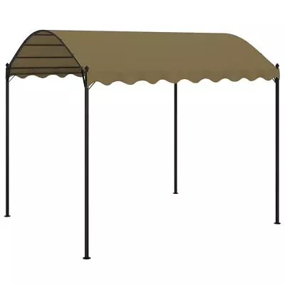 Garden Shade 4x3m Anti-UV Polyester Canopy Patio Outdoor Gazebo Shelter Taupe • $248.95