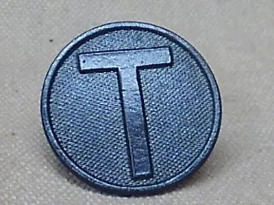 WWI US Army  T   Train Collar Disk • $10
