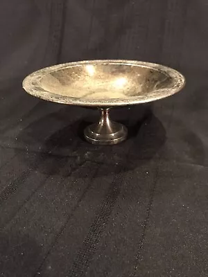 Oneida Silversmiths Silver Plate Footed Pedestal Candy Dish 7  X 3  • $9.99