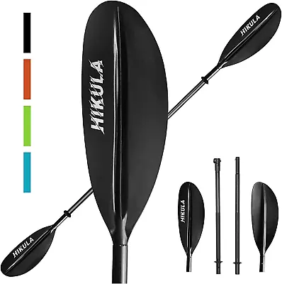 Kayak Paddles 4 Pieces Aluminum Shaft And PP Blade Floating 90.5Inch Lightweight • $50.51