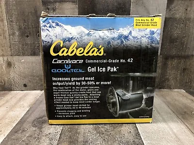 Cabela's Carnivore Commercial Grade No. 42 Meat Grinder Cool-Tek Gel Ice Pak NOB • $21.99