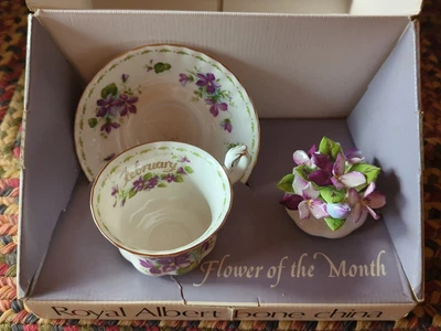 $112.50 • Buy Royal Albert Flower Of The Month  February  Cup & Saucer Set In Original Box