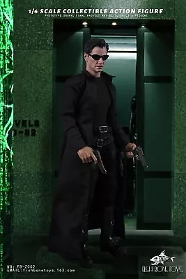 FISH BONETOYS FB-Z002 1/6 The Matrix Neo Keanu Reeves 12  Male Action Figure Toy • $203.99