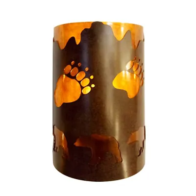 Bear Paw Mica Wall Sconce Light Cottage Cabin Lodge Country Lighting • $119