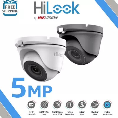 £28.95 • Buy 5mp Hilook Hizone Pro Cctv Dome Security Hikvision Camera Full-hd Ip66 20m Ir 