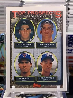 1993 Topps Chipper Jones Top Prospects Shortstops #529 Baseball HP • $0.99