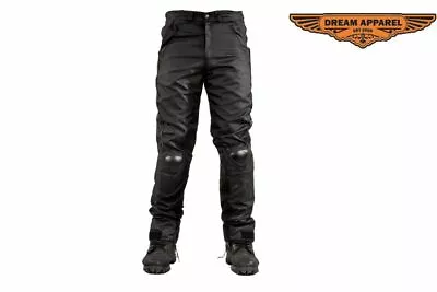 Textile Motorcycle Pants Protective Armor Reflective Piping Kneecaps Protectors • $52.95