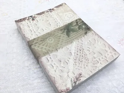 £6.25 • Buy 100 Sheets Of Faux Vintage Floral, Lace Papers For Junk Journal, Ephemera, Craft