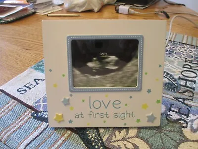 Pearhead Sonogram Picture Frame Love At First Sight Baby Ultrasound Photo • $5.95